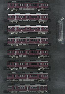 Hankyu Series 7000 (Renewaled Car, Kobe Line, 7013 Formation) Eight Car Formation Set (w/Motor) (8-Car Set) (Pre-colored Completed) (Model Train)