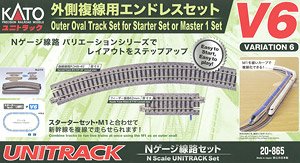 Unitrack [V6] Outer Oval Track Set for Starter Set or Master 1 Set (Variation 6) (Model Train)