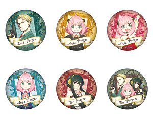 Spy x Family Vintage Series Gilding Japanese Paper Can Badge (Set of 6) (Anime Toy)