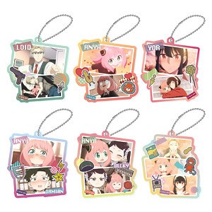 Spy x Family Collage Acrylic Key Chain (Set of 6) (Anime Toy)