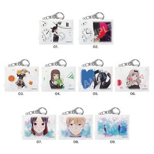 [Kaguya-sama: Love Is War -Ultra Romantic-] Miniature Canvas Key Ring 01 Vol.1 (Set of 9) (Anime Toy)