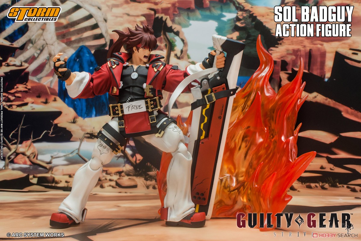 GUILTY GEAR -STRIVE- アクションフィギュア ソル=バッドガイ (フィギュア) その他の画像3