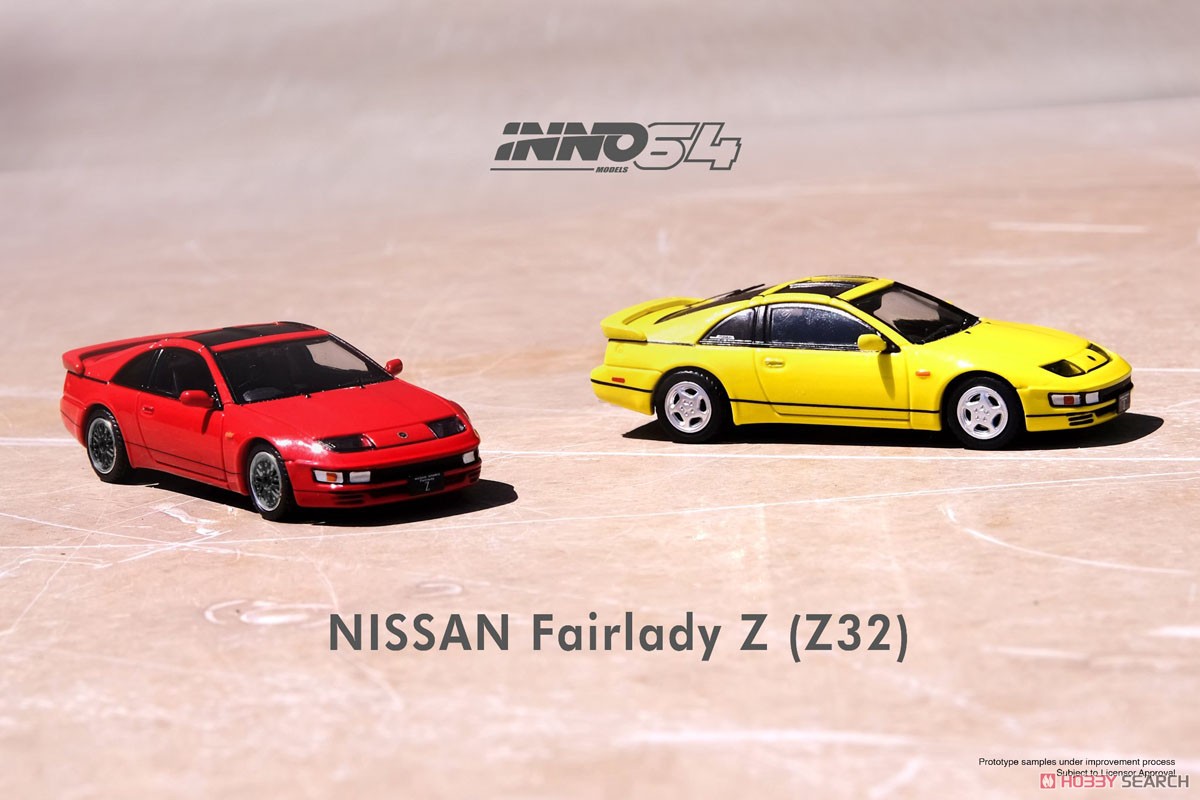 Nissan フェアレディ Z (Z32) イエローパール 交換用ホイールセット付 (ミニカー) その他の画像2