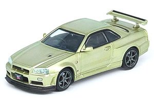 Nissan スカイライン GT-R (R34) V-Spec II Nur ミレニアムジェイド (ミニカー)