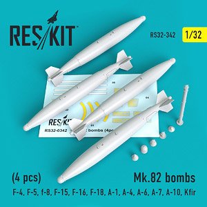 Mk.82 Bombs (4 Pieces) (Plastic model)