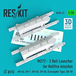M272型 2レール ヘルファイアミサイル ランチャー (2個入) (プラモデル)