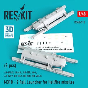 M310 - 2 Rail Launcher for Hellfire Missiles (2 Pieces) (Plastic model)
