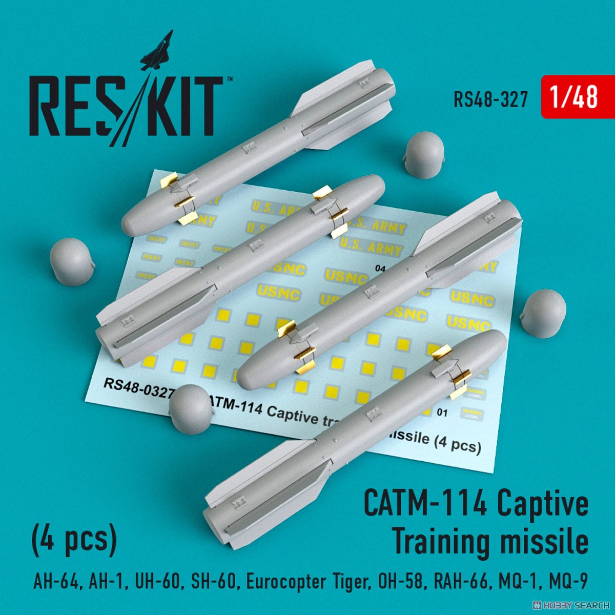 CATM-114 訓練用ヘルファイア ミサイル (4個入り) (プラモデル) その他の画像1