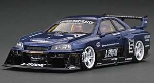 LB-ER34 Super Silhouette SKYLINE Blue/Black (ミニカー)