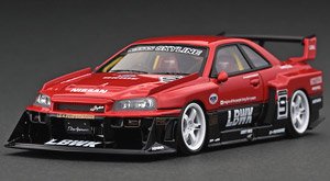 LB-ER34 Super Silhouette SKYLINE Red/Black #9 (ミニカー)