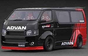 T・S・D WORKS HIACE Black/Red (ミニカー)
