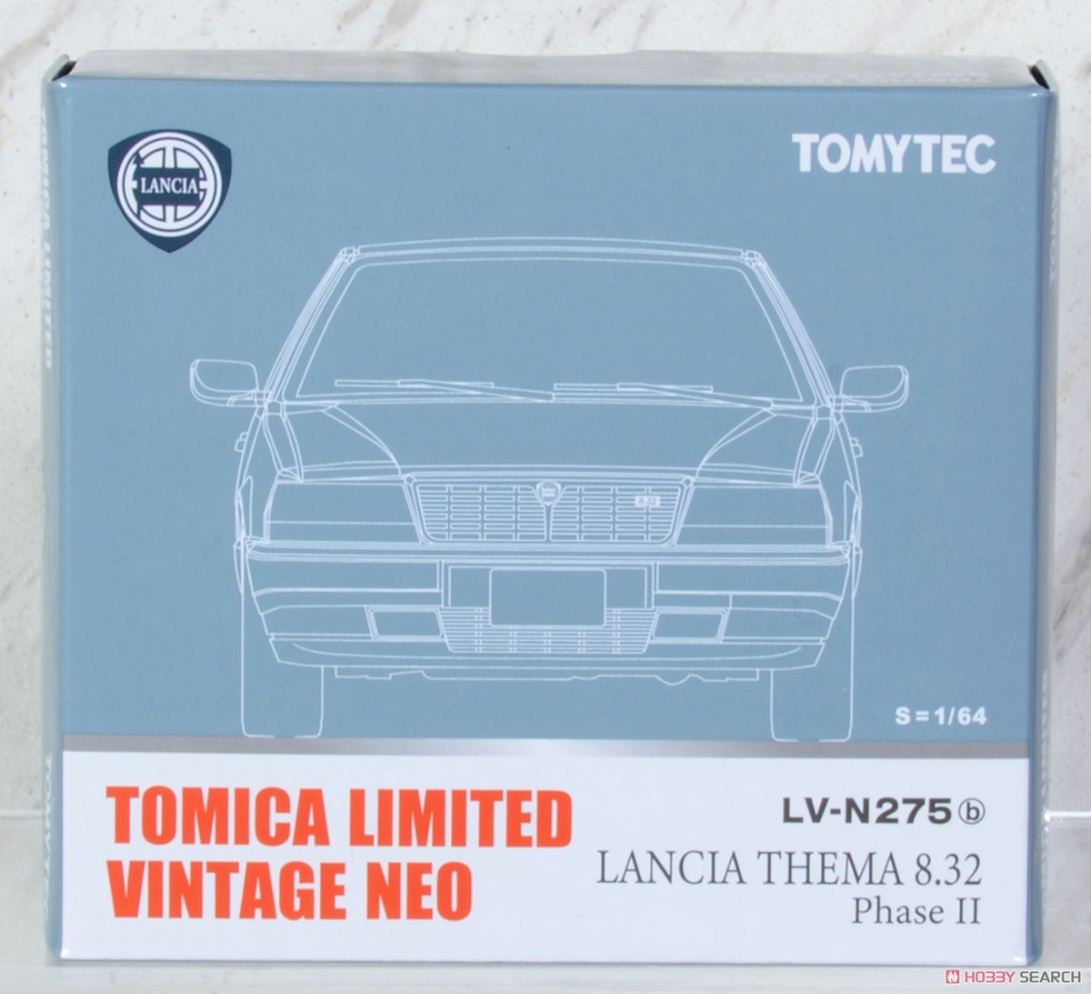 TLV-N275b Lancia Thema 8.32 PhaseII (Gray M) (Diecast Car) Package1