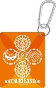 僕のヒーローアカデミア ステンドグラス風 カラビナ付きクリアケース 爆豪勝己 (キャラクターグッズ)
