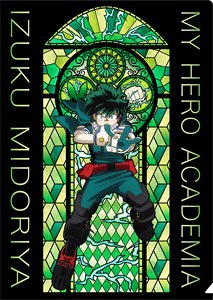My Hero Academia Stained Glass Style Clear File Izuku Midoriya (Anime Toy)