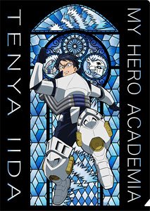 My Hero Academia Stained Glass Style Clear File Tenya Iida (Anime Toy)