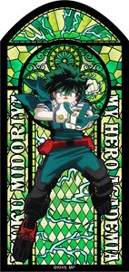 My Hero Academia Stained Glass Style Clear Sticker Izuku Midoriya (Anime Toy)