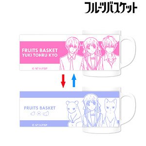 Fruits Basket Tohru Honda & Yuki Soma & Kyo Soma Changing Mug Cup (Anime Toy)