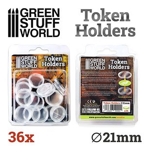 Token Holders 21mm (36 pieces) (Hobby Tool)