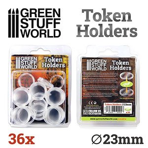 Token Holders 23mm (36 pieces) (Hobby Tool)