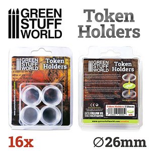 Token Holders 26mm (16 pieces) (Hobby Tool)