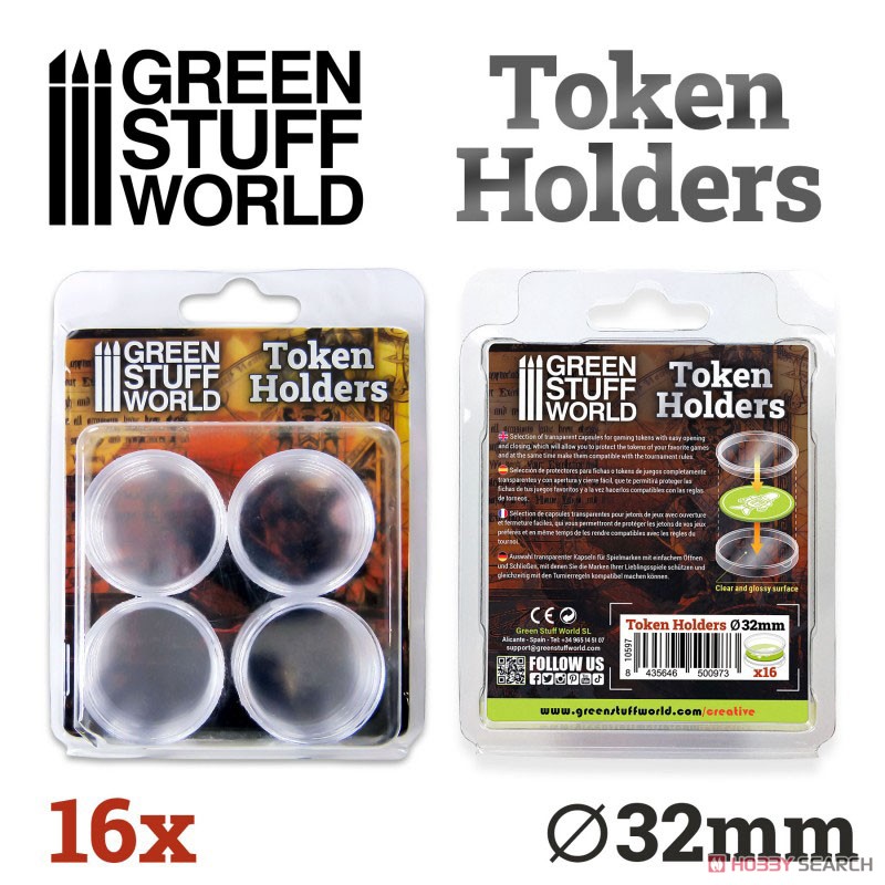 Token Holders 32mm (16 pieces) (Hobby Tool) Other picture1