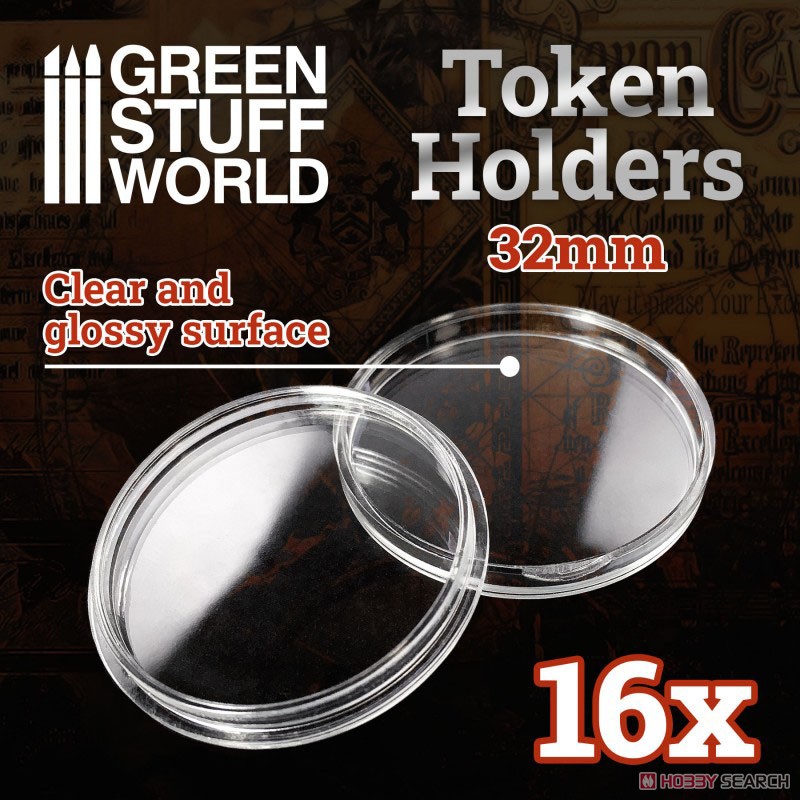 Token Holders 32mm (16 pieces) (Hobby Tool) Other picture2
