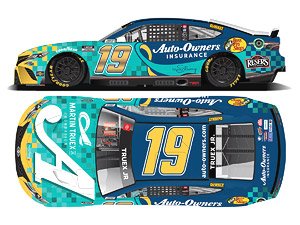 `マーティン・トゥールークスJr.` #19 オートオーナーズ・インシュアランス/MTJF トヨタ カムリ NASCAR 2022 ネクストジェネレーション 【フードオープン】 (ミニカー)