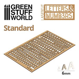 Letters and Numbers 6 mm Standard (Hobby Tool)