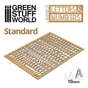 Letters and Numbers 10 mm Standard (Hobby Tool)