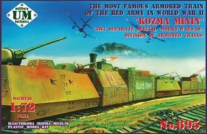 Armored Train `Kozma Minin` (3rd Separate Special `Gorky-Warsaw` Division of Armored Trains) (Plastic model)