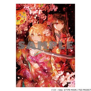 [Fate/Grand Order] Rioka Illust A5 Acrylic Panel [Okita Souji & Oda Nobunaga] (Anime Toy)