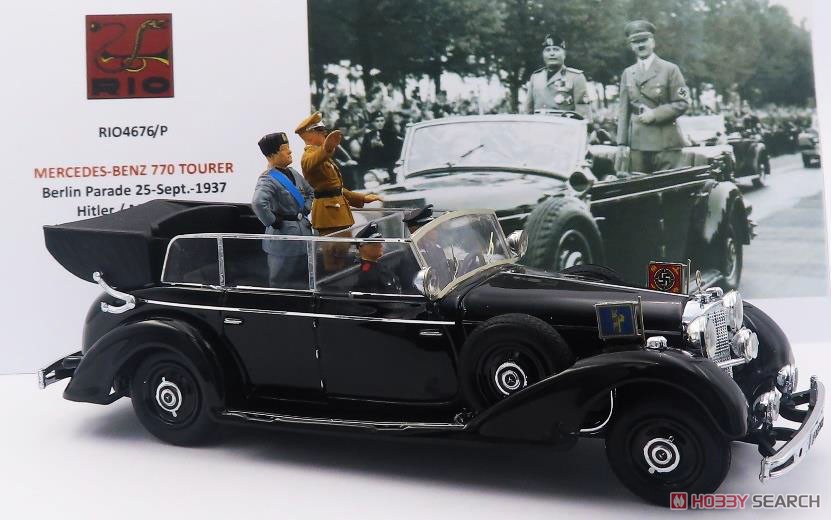 メルセデス・ベンツ 770 ツアラー 1937年9月25日 ベルリンパレード ヒトラー＆ムッソリーニ＆フィギュア2体付 (ミニカー) 商品画像2