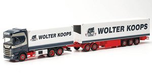 (HO) スカニア CS 20 冷蔵ロングトラックトレーラー `Wolter Koops` (Scania CS20 HD) (鉄道模型)