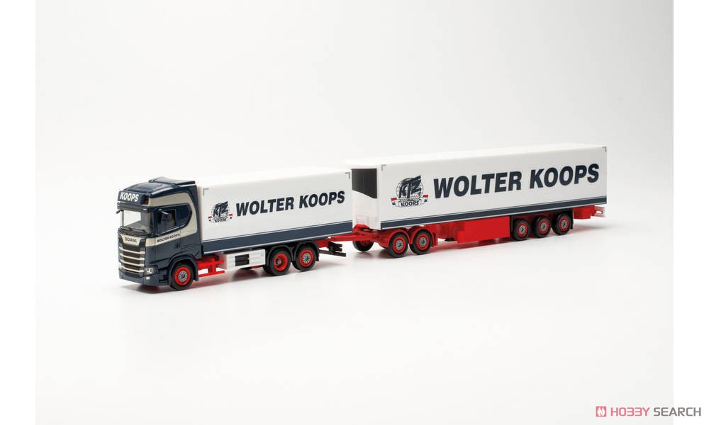 (HO) スカニア CS 20 冷蔵ロングトラックトレーラー `Wolter Koops` (Scania CS20 HD) (鉄道模型) 商品画像1