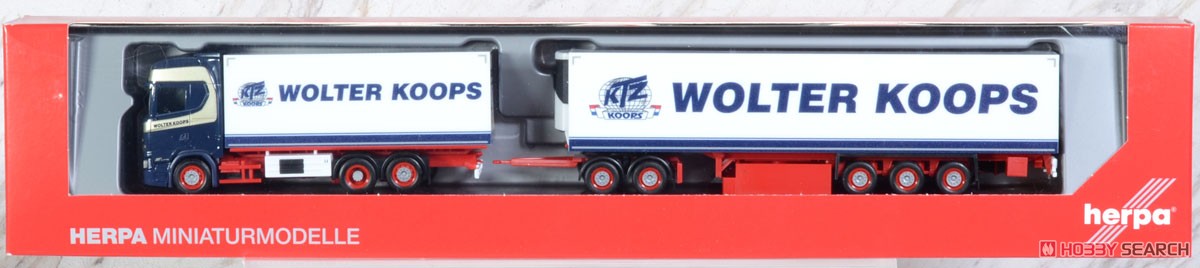 (HO) スカニア CS 20 冷蔵ロングトラックトレーラー `Wolter Koops` (Scania CS20 HD) (鉄道模型) パッケージ1