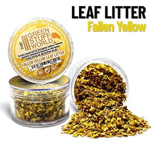 Leaf Litter - Fallen Yellow (Plastic model)