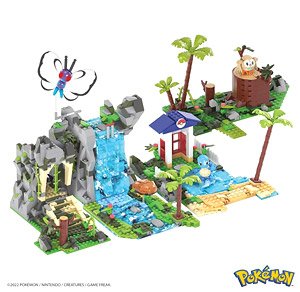 MEGA Pokemon Adventure World Pokemon and Big Adventure - Create Waterfalls, Caves, and Beaches Creative Set - (Block Toy)