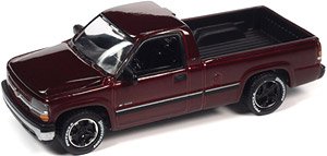 2002 Chevy Silverado Dark Red (Diecast Car)