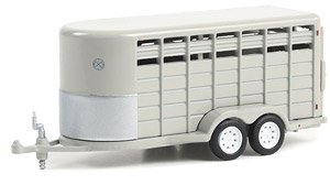 Hitch & Tow Trailers - 14-Foot Livestock Trailer - Gray (ミニカー)