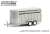 Hitch & Tow Trailers - 14-Foot Livestock Trailer - Gray (ミニカー) 商品画像1