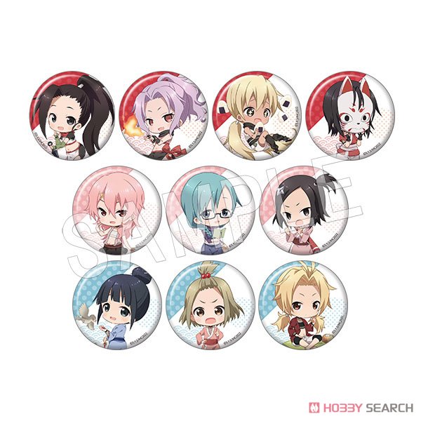 In the Heart of Kunoichi Tsubaki Trading Can Badge Mini Chara Ver. (Single Item) (Anime Toy) Item picture1