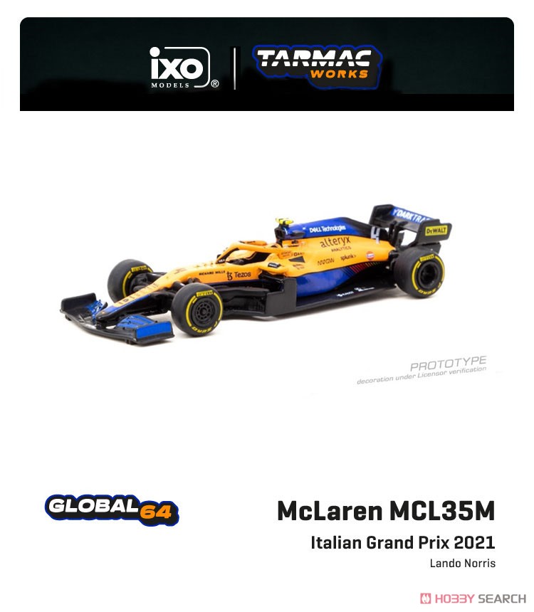McLaren MCL35M Italian Grand Prix 2021 #4 (ミニカー) 商品画像1