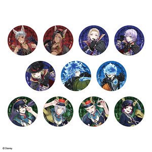 Disney: Twisted-Wonderland Scary Dress Ver. Trading Can Badge Vol.2 (Set of 11) (Anime Toy)