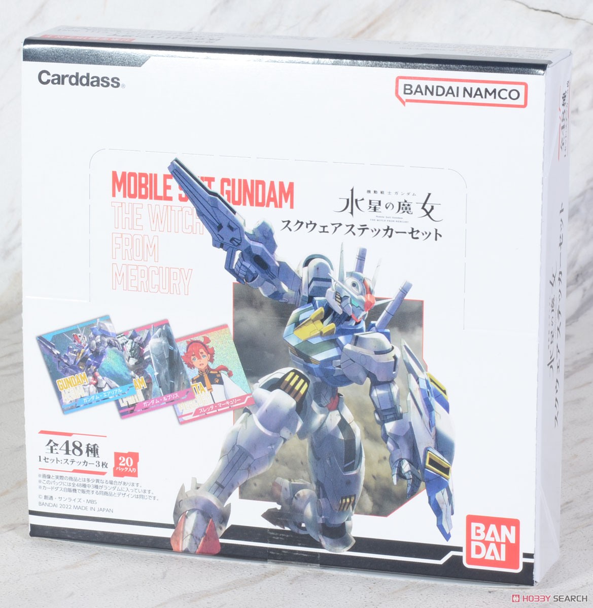 機動戦士ガンダム 水星の魔女 スクウェアステッカーセット (20個セット) (キャラクターグッズ) パッケージ2