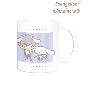 Evangelion x Cinnamoroll Kaworu / Cinnamoroll Mug Cup (Anime Toy)