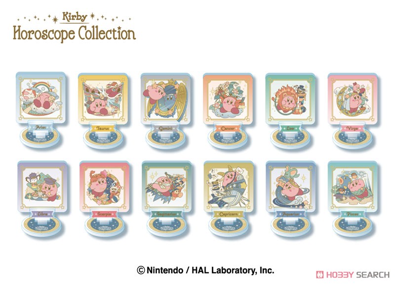 Kirby Horoscope Collection Acrylic Stand Collection (Set of 12) (Anime Toy) Item picture1
