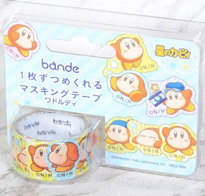 星のカービィ bande 1枚ずつめくれるマスキングテープ ワドルディ (キャラクターグッズ)