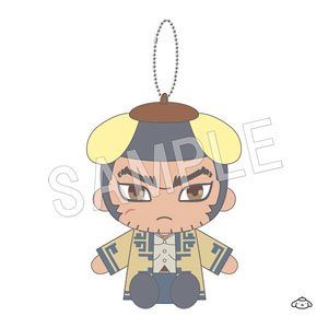 Golden Kamuy x Sanrio Characters Sitting Plush Mascot Tanigaki x Pom Pom Purin (Anime Toy)