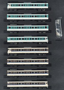 J.R. Series 113-7700 (40N Improved Car, Obama Line Color + Renewaled Color) Eight Car Formation Set (w/Motor) (8-Car Set) (Pre-colored Completed) (Model Train)