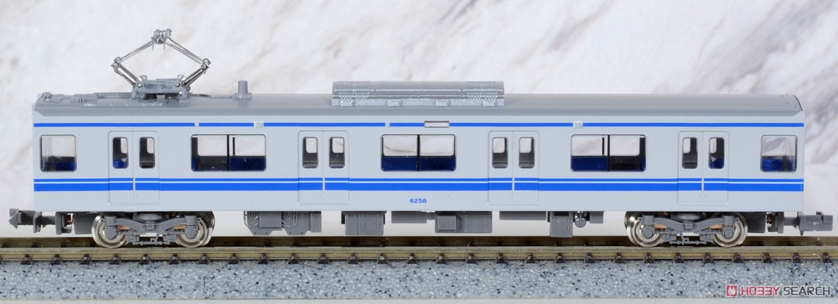 西武 6000系アルミ車 (6158編成・ベンチレーター撤去後) 増結用中間車6両セット (動力無し) (増結・6両セット) (塗装済み完成品) (鉄道模型) 商品画像2